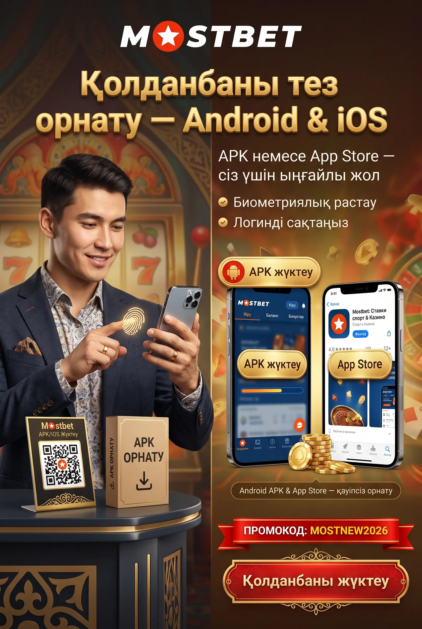 Mostbet қолданбасы арқылы жедел кіру