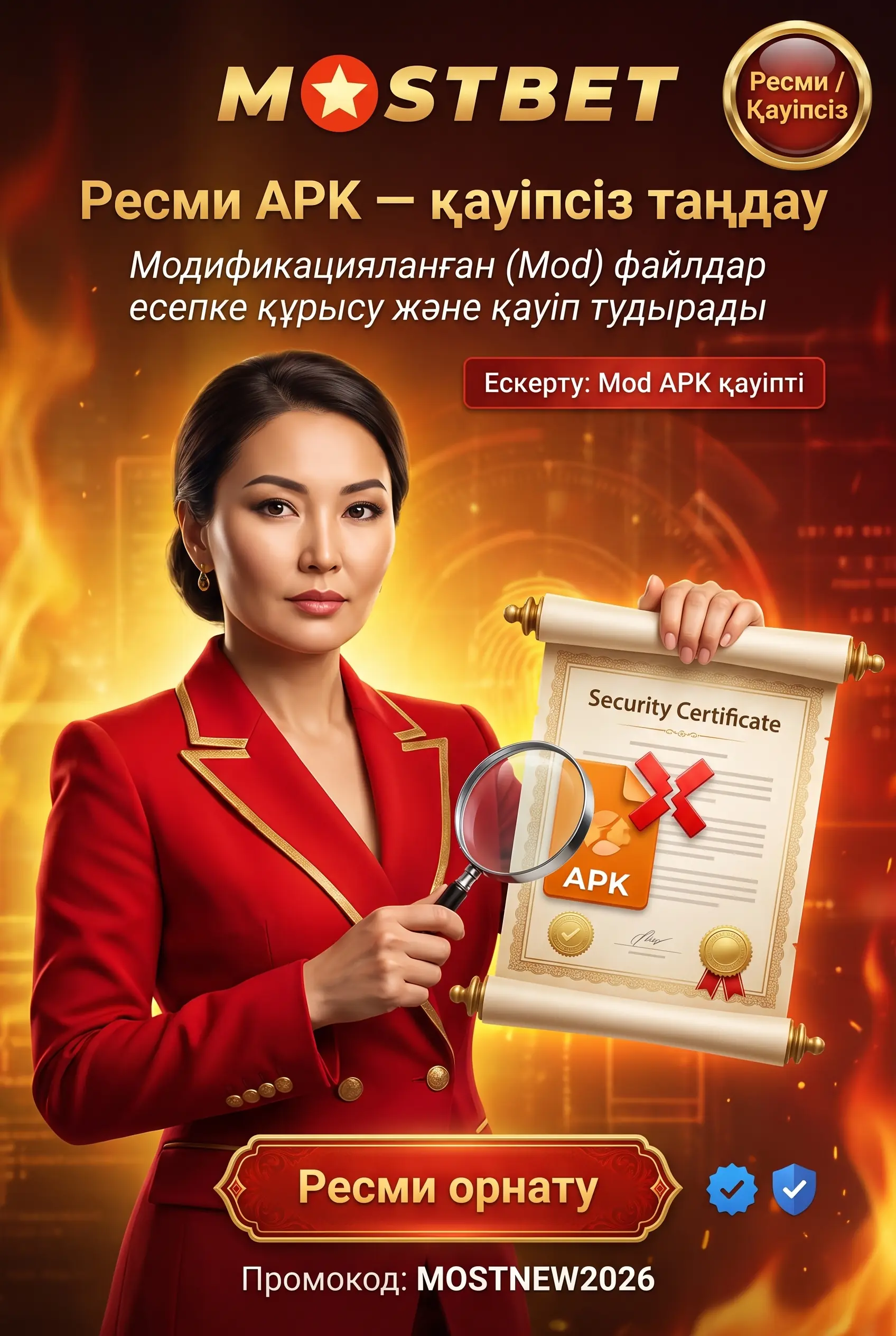 Ресми APK қауіпсіз таңдау